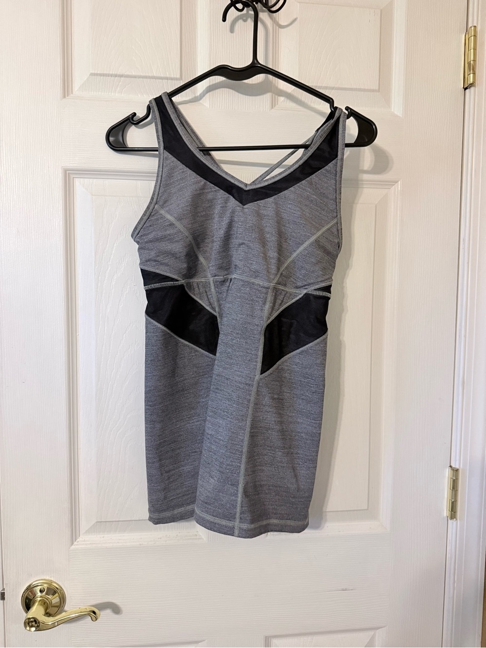 lululemon athletica Grey and Black Performance Tank